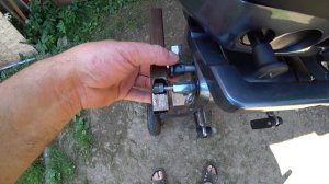 тележка для лодочного мотора.мотор SEA PRO 9.9 своими руками