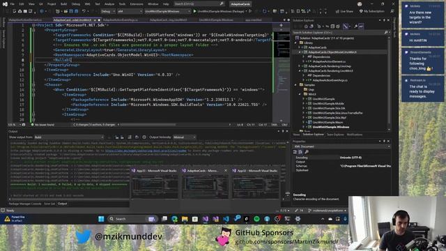 Live Coding - Adaptive Cards in Uno Platform смотреть онлайн