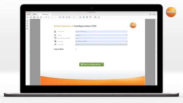 Data logger testo 160: Offline configuration with PDF form смотреть онлайн