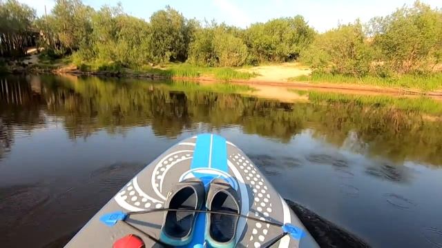 Прогулка на sup board по озеру Выльты смотреть онлайн