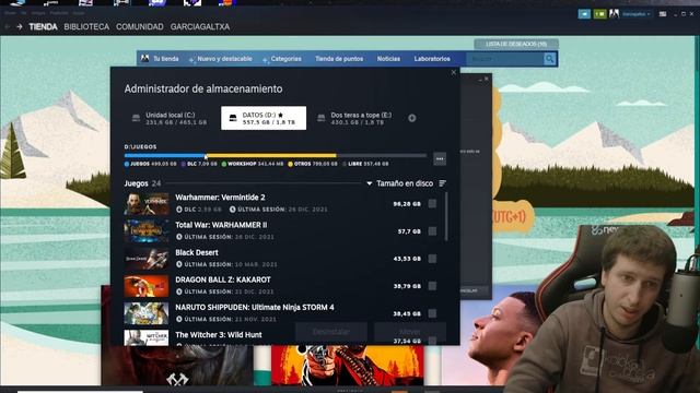Cambiar carpeta de juegos Steam (Incluso de disco) смотреть онлайн