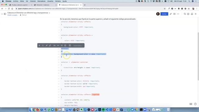 Cabecera personalizada con Elementor al hacer scroll смотреть онлайн