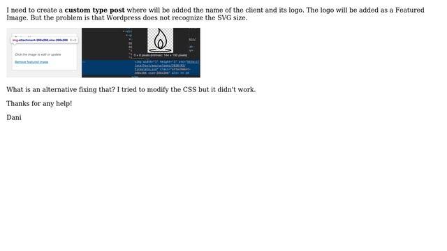 Wordpress: Featured Image .svg height and width 1px only смотреть онлайн