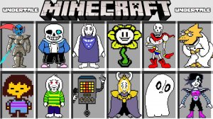 Мод на боссов АНДЕРТЕЙЛ в МАЙНКРАФТ ! UNDERTALE SANS ADDON MOD MINECRAFT BEDROCK