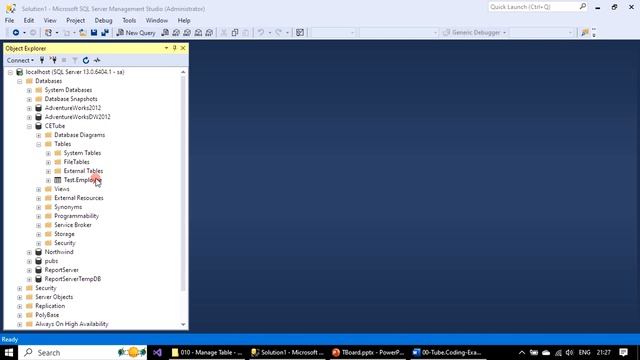 Manage Table | Part 5 - Insert Table Data | SSMS TSQL Tutorial #010 смотреть онлайн