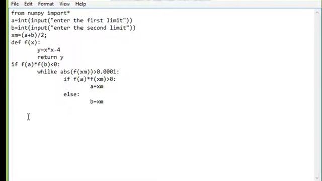 Bisection method python program смотреть онлайн