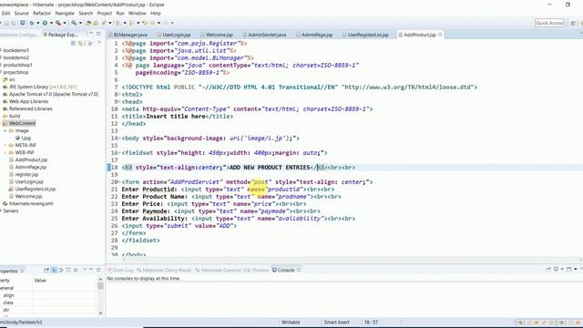 Hibernate [Admin adding products, view registered user list and delete users] - part 5 смотреть онлайн