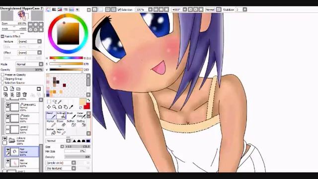 Tsukasa Hiiragi - Speed painting смотреть онлайн