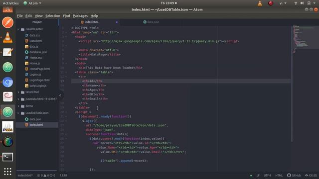 How to load Json data in HTML Table смотреть онлайн