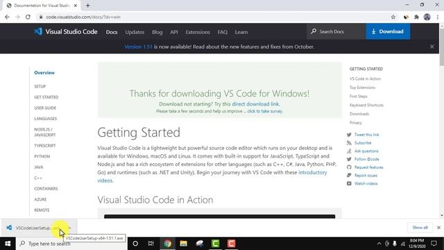 How to run Python 3.9.1 on Visual Studio Code смотреть онлайн