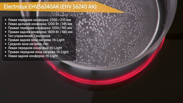 Электрическая варочная панель Electrolux EHV56240AK (EHV 56240 AK) смотреть онлайн