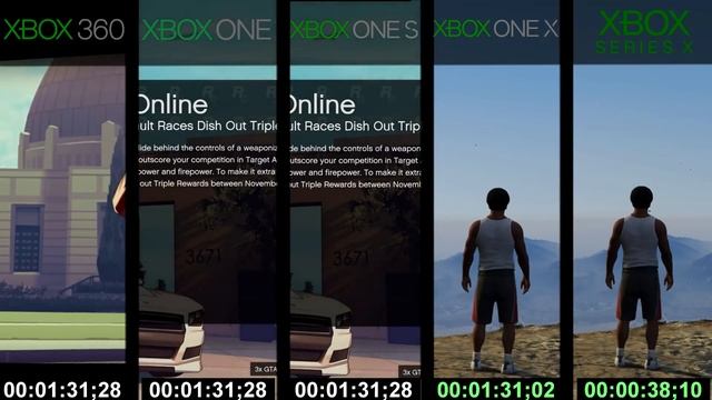 GTA V Loading Time Comparison (360, XONE, XBOX SERIES X) смотреть онлайн