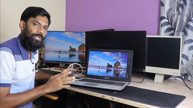 Connect 2 monitors to laptop | connect 3 monitors to laptop | connect multiple monitors to computer смотреть онлайн