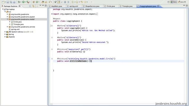 Spring Tutorial 29 - A Few More Pointcut Expressions смотреть онлайн
