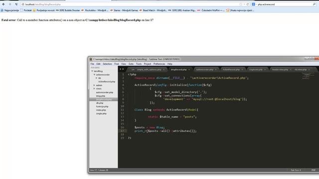 Osnove PHP-a - ActiveRecord смотреть онлайн