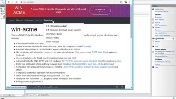 How to Install Let's Encrypt Free SSL Certificate on Windows IIS