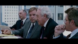 Крис Гарднер проходит собеседование на стажировку в маклерской фирме В погоне за счастьем