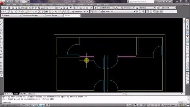 How to Create Complete 2d HOUSE PLAN in AutoCAD 4 смотреть онлайн
