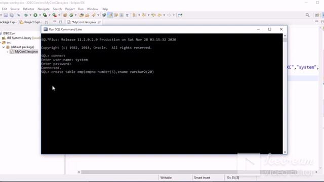 Java program to connect to Oracle database using Eclipse IDE смотреть онлайн
