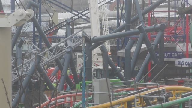 Blackpool Pleasure Beach Icon Construction Update - 25th January 2018 смотреть онлайн