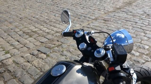 Yamaha Virago XV750 Cafe Racer build finished with start смотреть онлайн