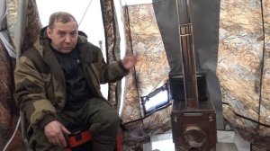 Отопление зимней палатки печью. Печь КАМИН Берег