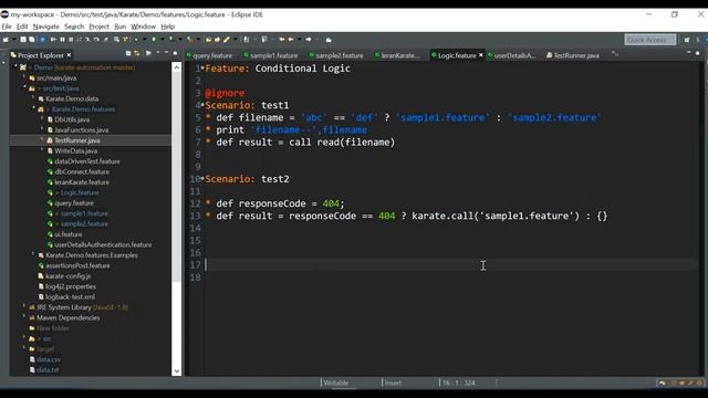 Conditional Logic in Karate Framework | Karate API Automation | Part 17 смотреть онлайн