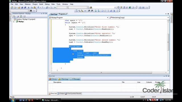 Visual C# Console Tutorial - Case's смотреть онлайн