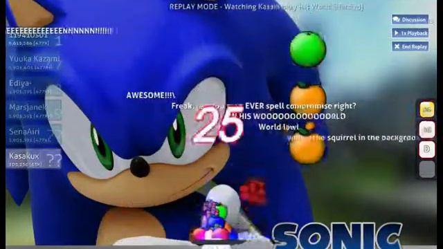 His World- Sonic the hedgehog 06' (osu) смотреть онлайн