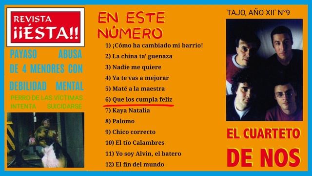 Revista ¡Ésta! [Álbum completo] Cuarteto de Nos смотреть онлайн