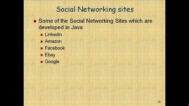 Java Used in social networking sites смотреть онлайн