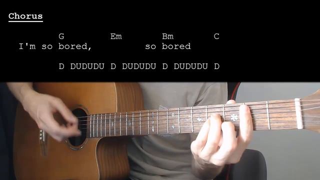 Billie Eilish - Bored EASY Guitar Tutorial With Chords / Lyrics смотреть онлайн