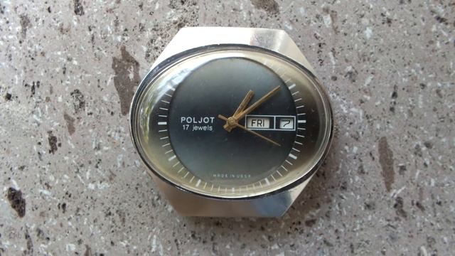 Vintage Poljot Chaika Stadium (Полёт Стадион) USSR 17 Jewels Mechanical Watch.