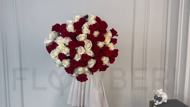 61 роза на FlowBeri ru Букет №11 смотреть онлайн