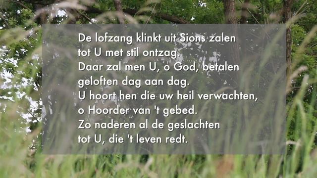 Psalm 65 vers 1 Gereformeerd Kerkboek смотреть онлайн