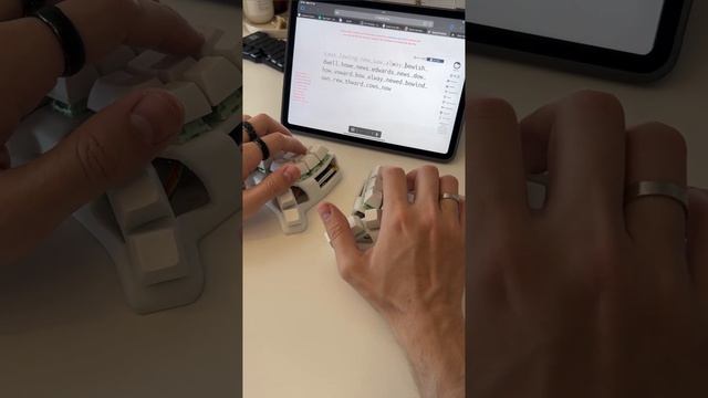 Раздельная беспроводная эргономичная клавиатура TBK Mini смотреть онлайн