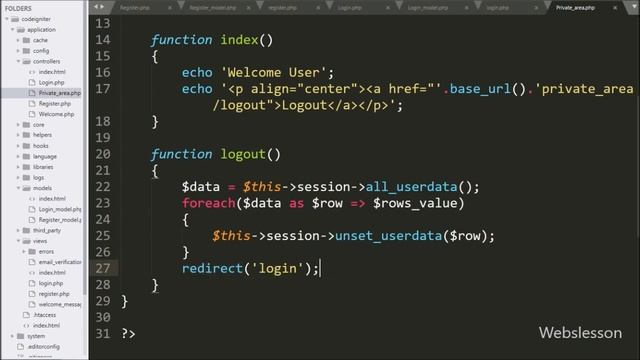 Codeigniter 3 User Registration and Login System - 7 смотреть онлайн
