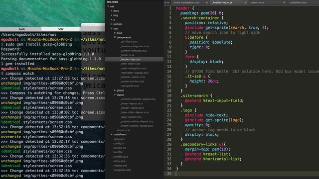 Sass Bites #28 - Sass Globbing смотреть онлайн