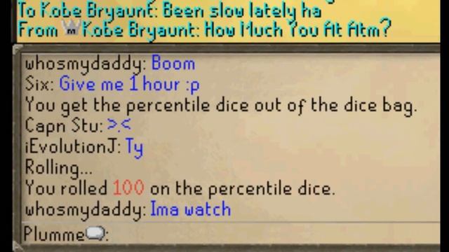 Runescape Plumme Dice Game v4 смотреть онлайн