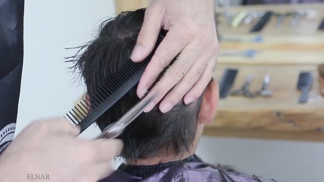 25 minute training video | Learn men's haircuts with scissors! stylist elnar смотреть онлайн
