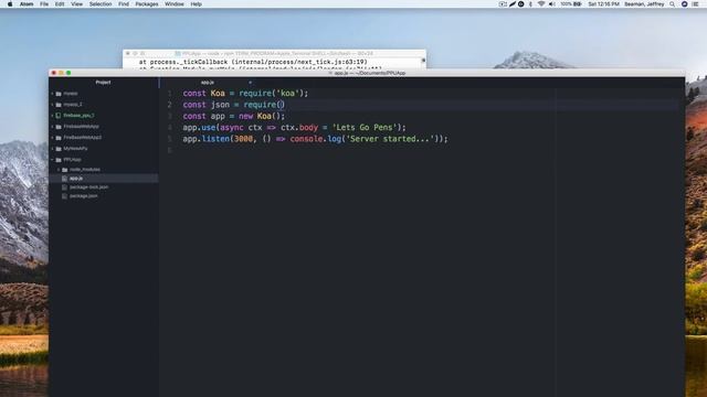 Koa Node.JS Video 1 смотреть онлайн