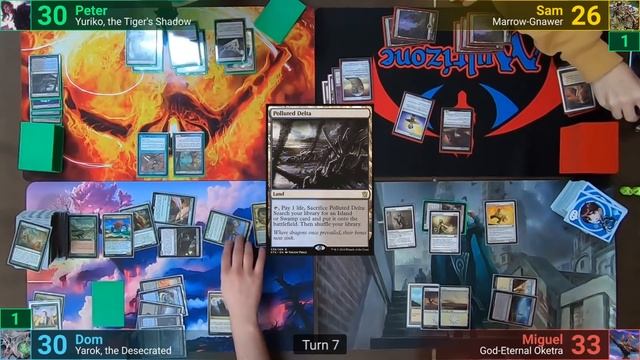 Yuriko vs Marrow-Gnawer vs Yarok vs God-Eternal Oketra EDH / CMDR game play for Magic: The Gatherin смотреть онлайн