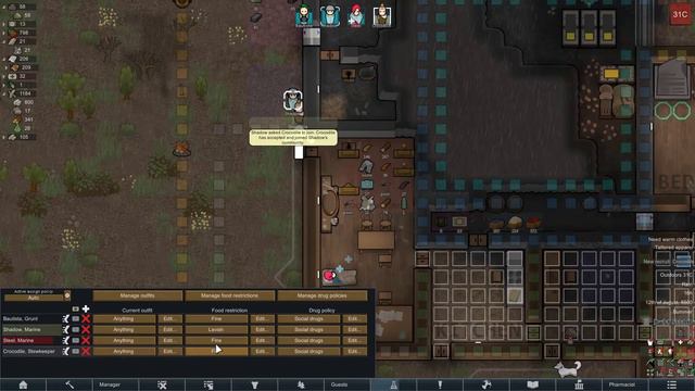 Space Dudes Episode #7 - Let'sPlay RimWorld Royalty Modded – Hospitality Mod! And battery explosion смотреть онлайн