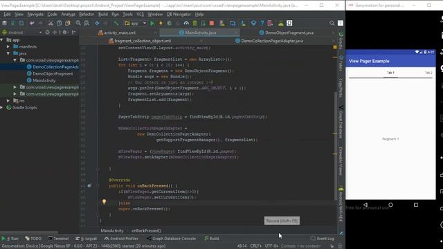 Tabs inside ViewPager | Android ViewPager Tutorial in Arabic | أبسط طريقة لوضع تبويبات ضمن ViewPage смотреть онлайн