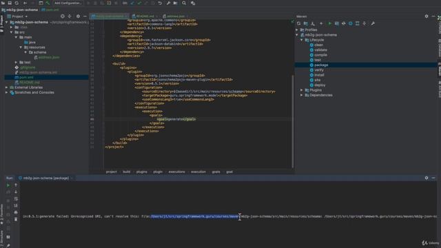 7.5 Using Maven to Generate Java Classes from JSON Schema смотреть онлайн