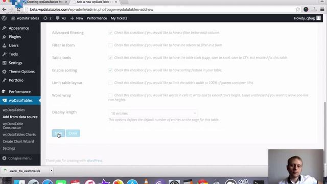 How to create a Table in WordPress from an Excel file using wpDataTables plugin смотреть онлайн
