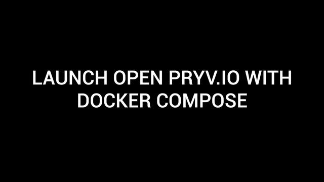 Install Open Pryv.io with Docker смотреть онлайн