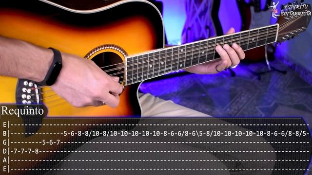 Solo (ERRE) - Eslabón Armado - Requinto y Acordes | Tutorial | Como tocar en Guitarra Con TABS смотреть онлайн
