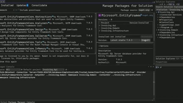 How to use Entity Framework Core Database-First in a separate project