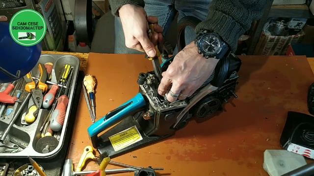 Обслуживание бензопилы "Klever". смотреть онлайн